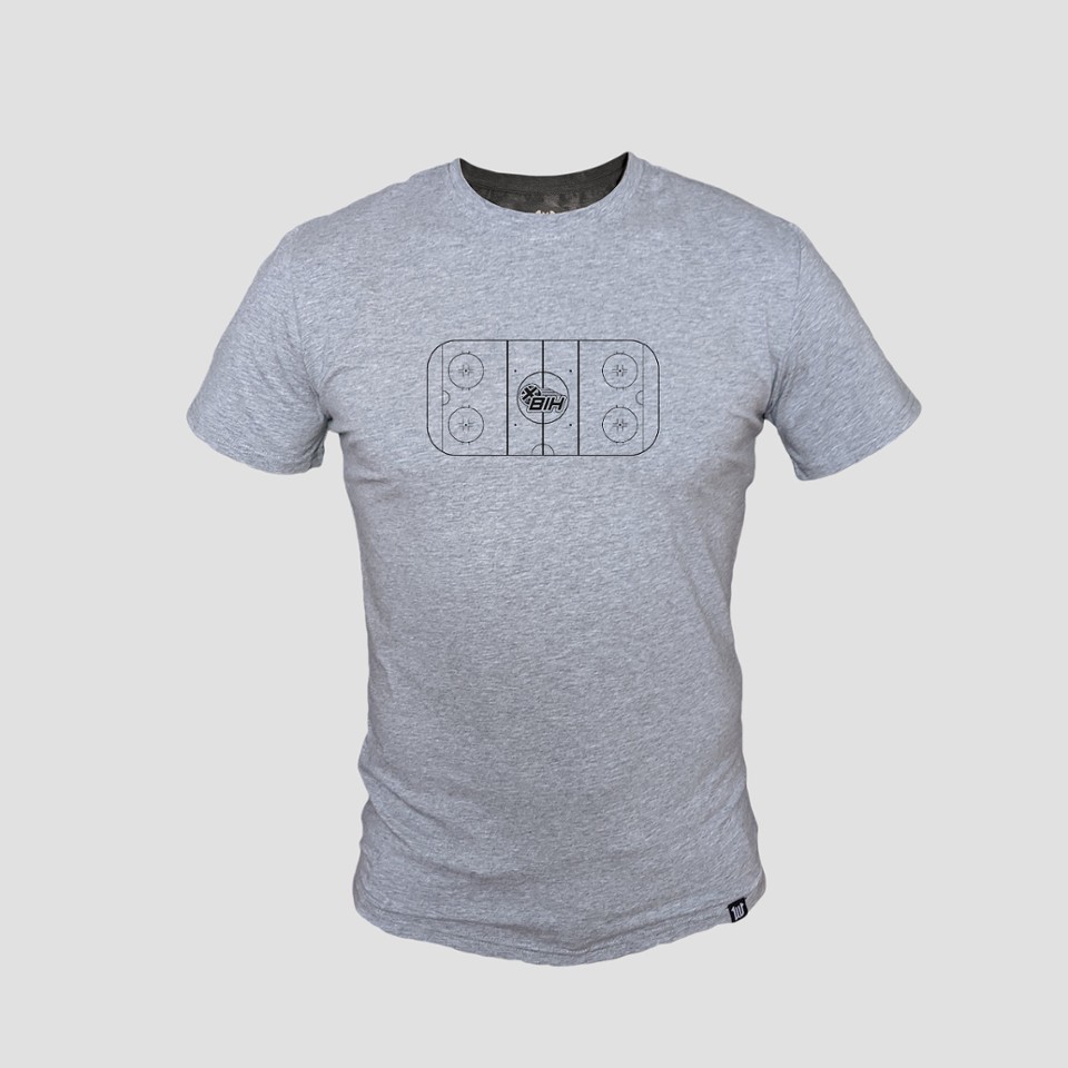 Men's T-shirt with Monochrome 'Rink Design' Print