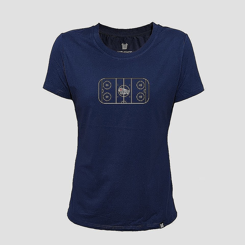 Women's T-shirt with 'Rink Design' Print 